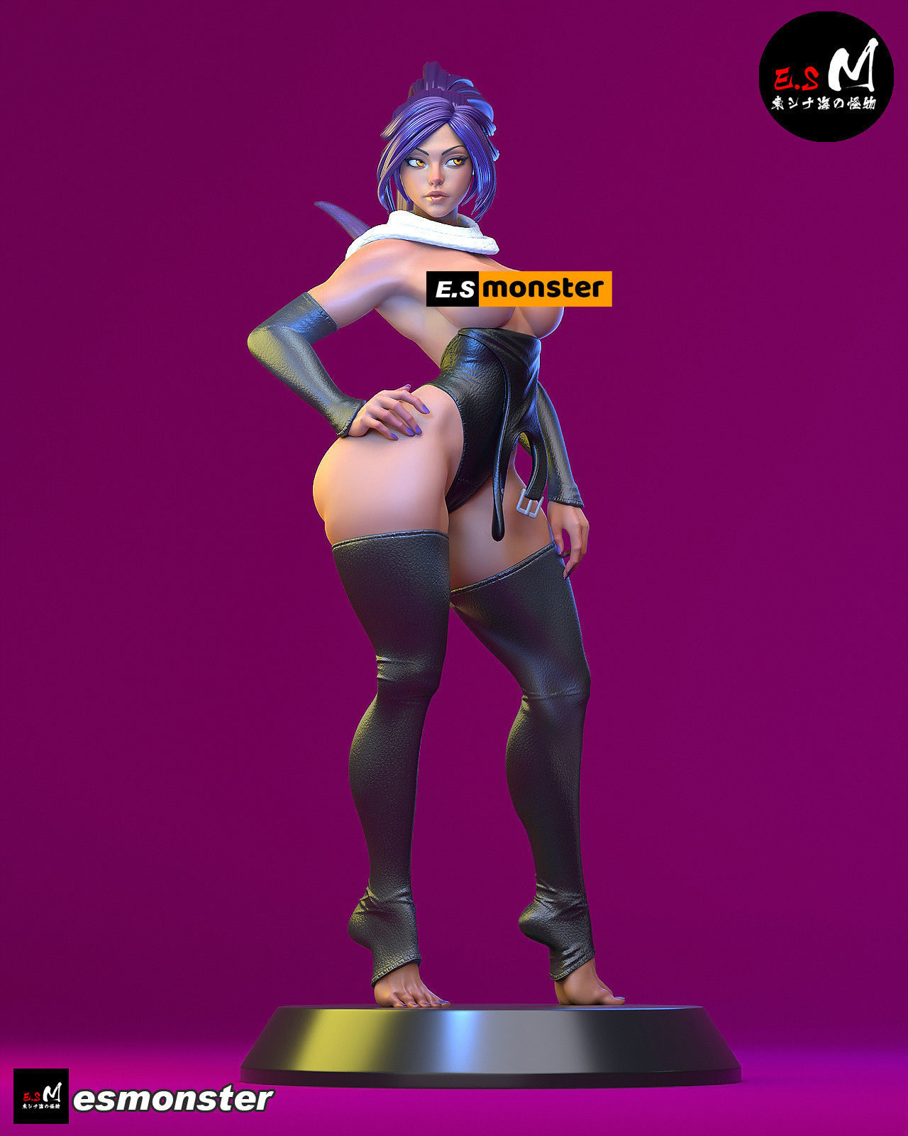 Yoruichi CHARACTER BY ESM  2 files 3D print model_28