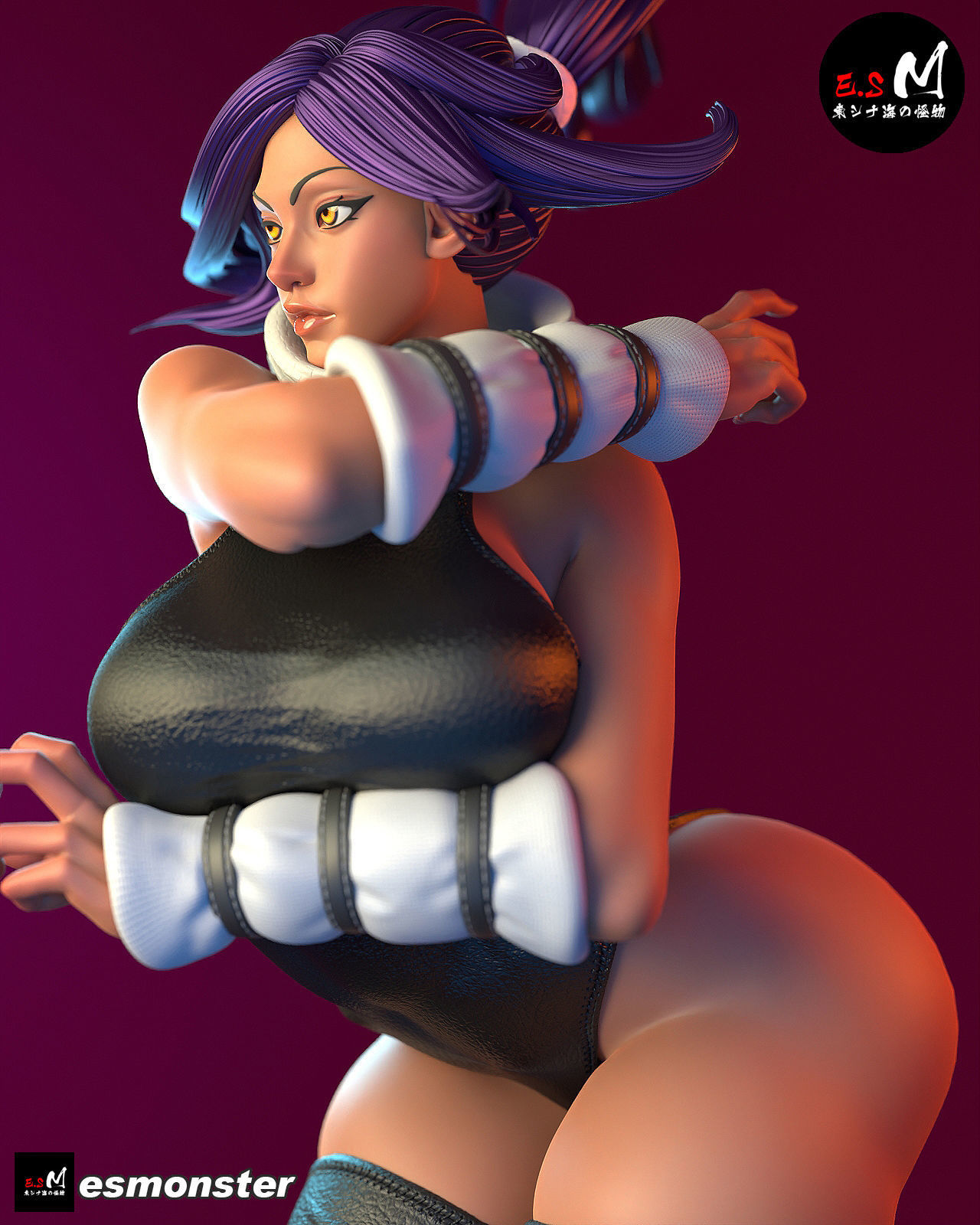 Yoruichi CHARACTER BY ESM  2 files 3D print model_25