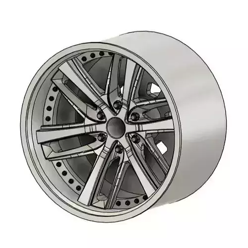 WORK LS BRIGHTRING RIMS FOR DIECAST 64 SCALE