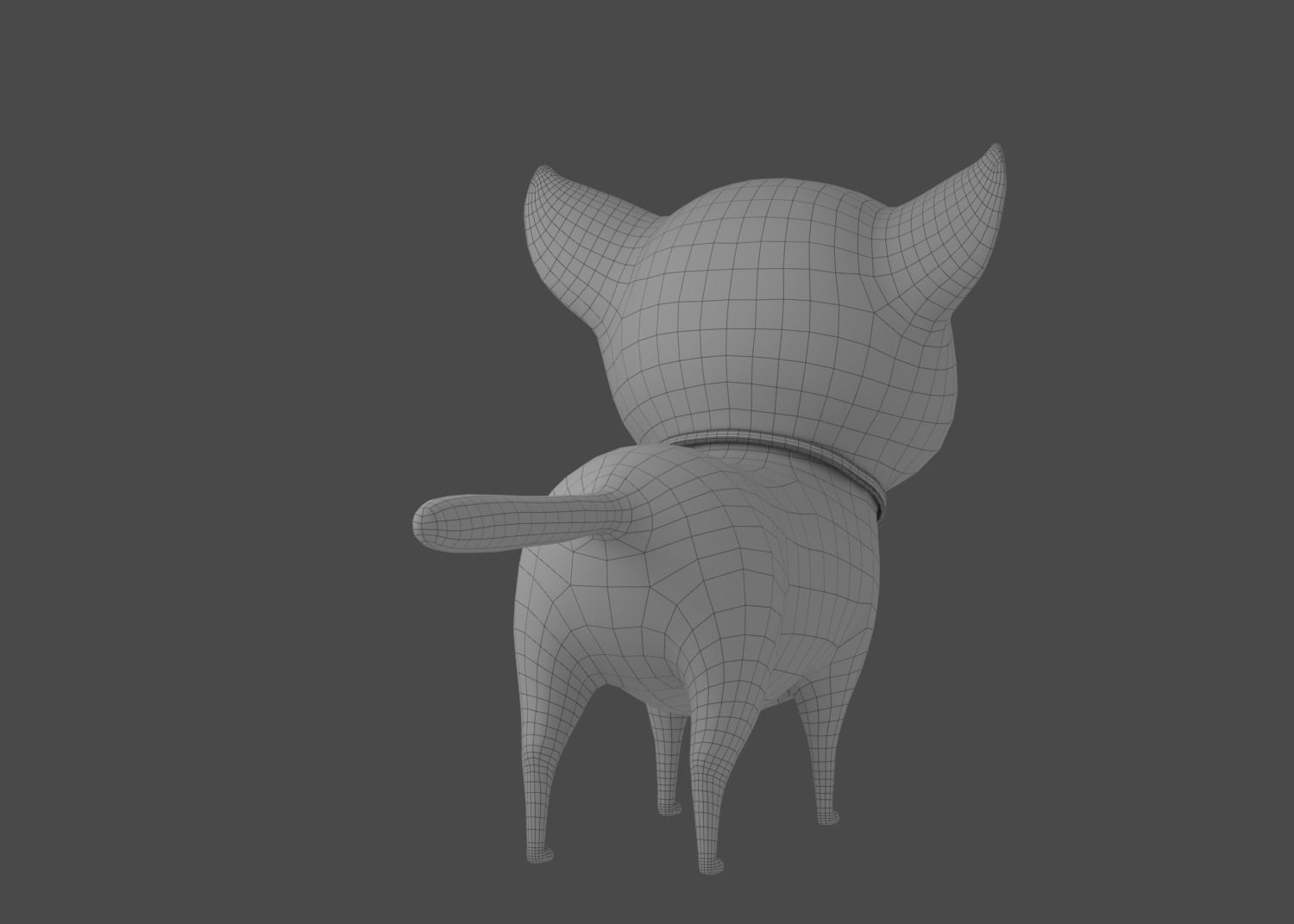 Cartoon Cat Rigged 3D model_19