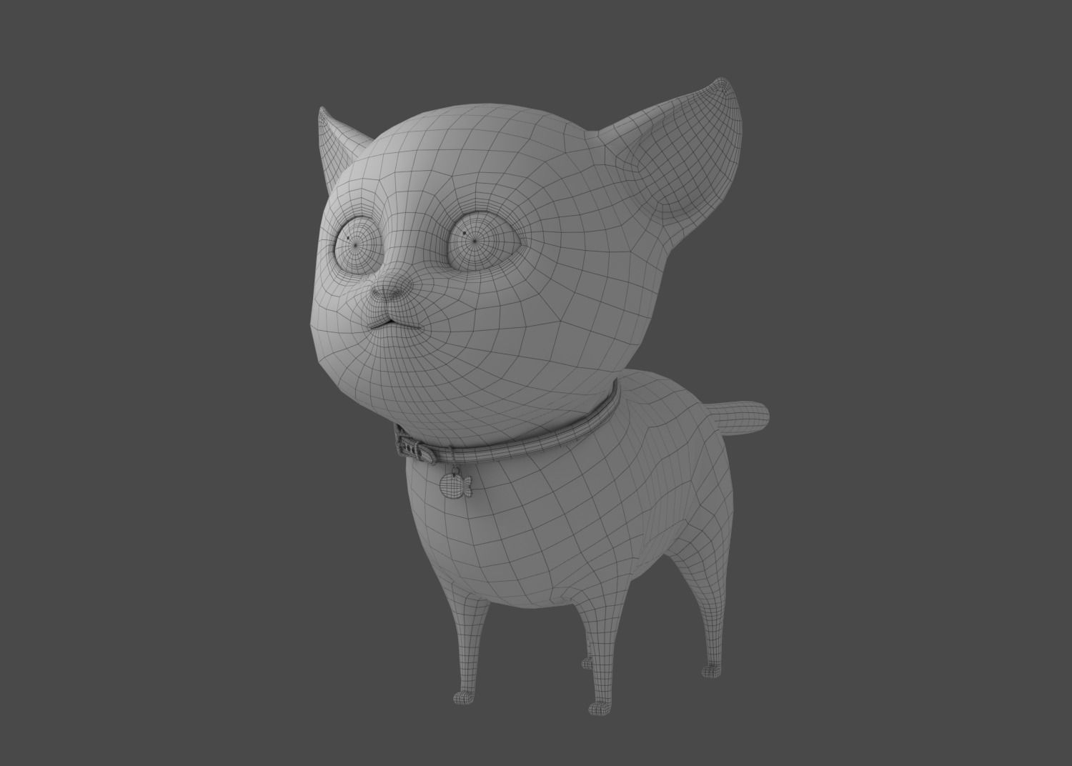 Cartoon Cat Rigged 3D model_18