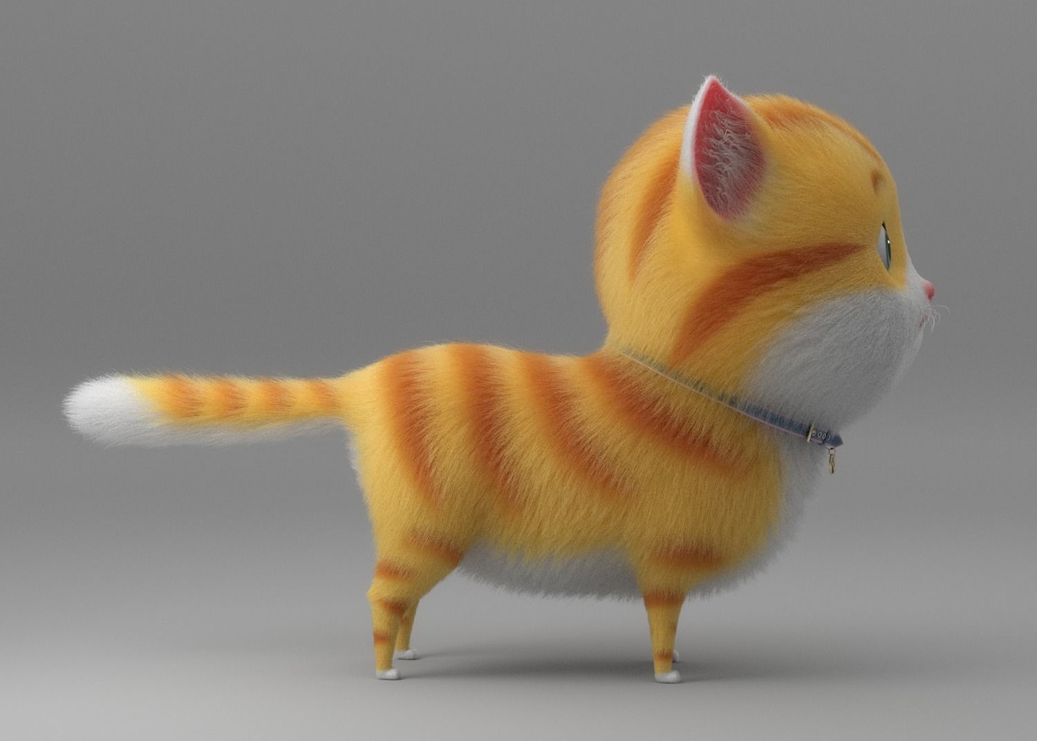 Cartoon Cat Rigged 3D model_15