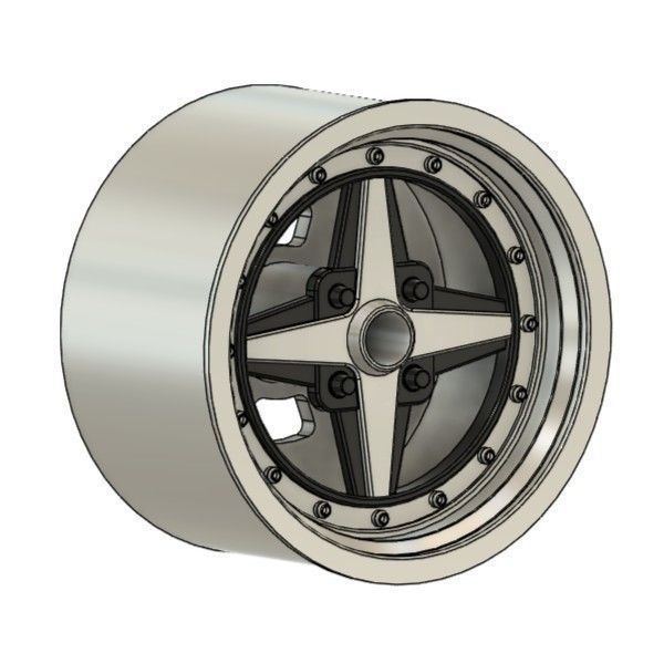 WORK EQUIP 01 RIMS FOR DIECAST 64 SCALE 3D print model_1