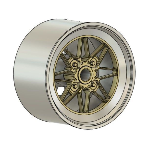 WORK EQUIP 03 RIMS FOR DIECAST 64 SCALE 3D print model_1