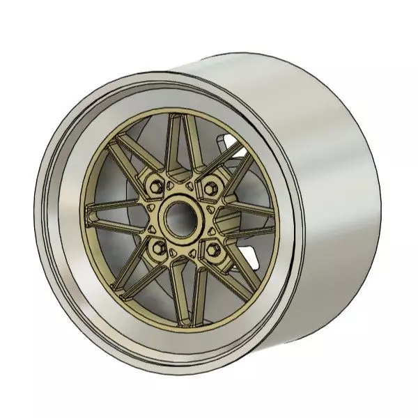 WORK EQUIP 03 RIMS FOR DIECAST 64 SCALE 3D print model_0