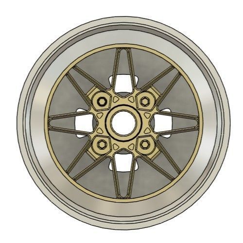 WORK EQUIP 03 RIMS FOR DIECAST 64 SCALE 3D print model_2