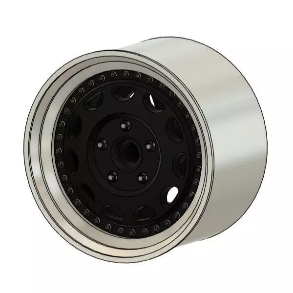 WORK CRAG GALVATRE RIMS FOR DIECAST 64 SCALE 3D print model_0