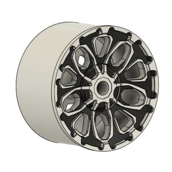 WORK CRAG BJS RIMS FOR DIECAST 64 SCALE 3D print model_1