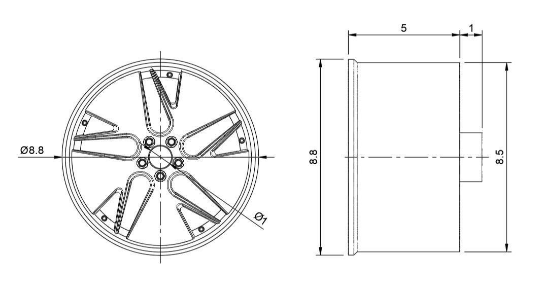 WORK GNOSIS CVD RIMS FOR DIECAST 64 SCALE 3D print model_3
