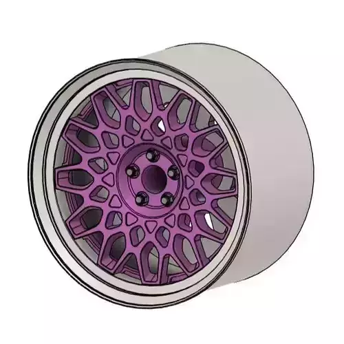 WORK SEEKER CX2 RIMS FOR DIECAST 64 SCALE 3D print model