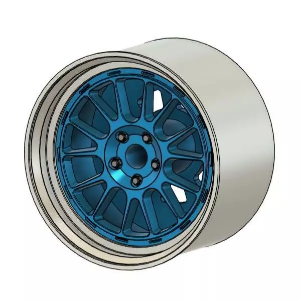 WORK SEEKER FX2 RIMS FOR DIECAST 64 SCALE 3D print model_0