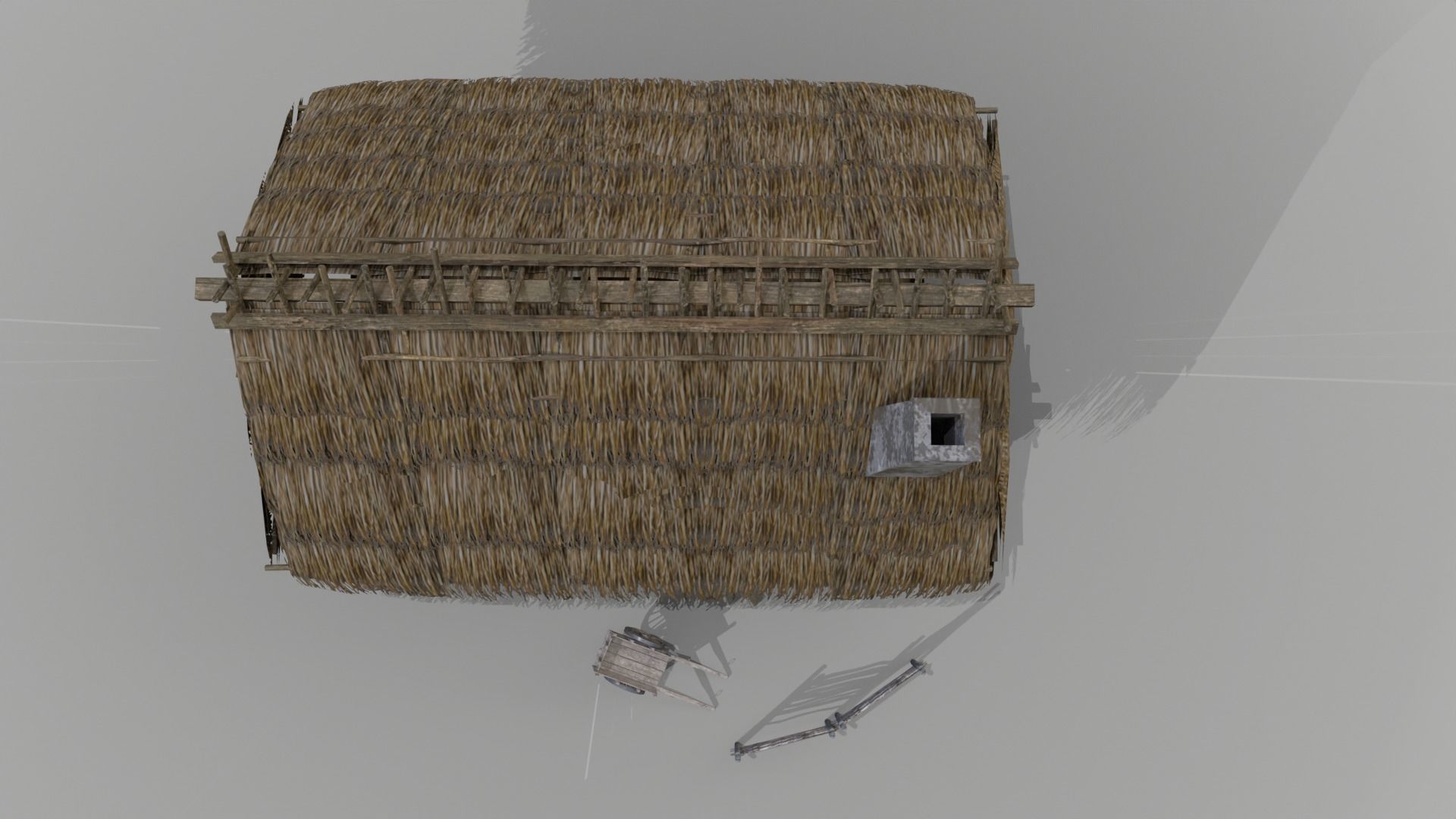 Medieval Cottage Low-poly 3D model_11