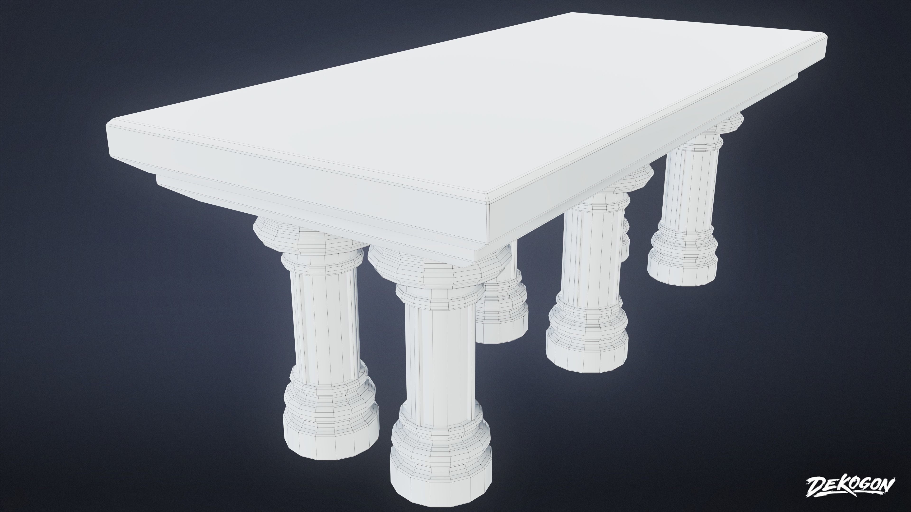 MEDIEVAL - Altar 03 - LOW POLY Low-poly 3D model_2