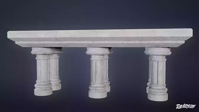 MEDIEVAL - Altar 03 - LOW POLY Low-poly 3D model