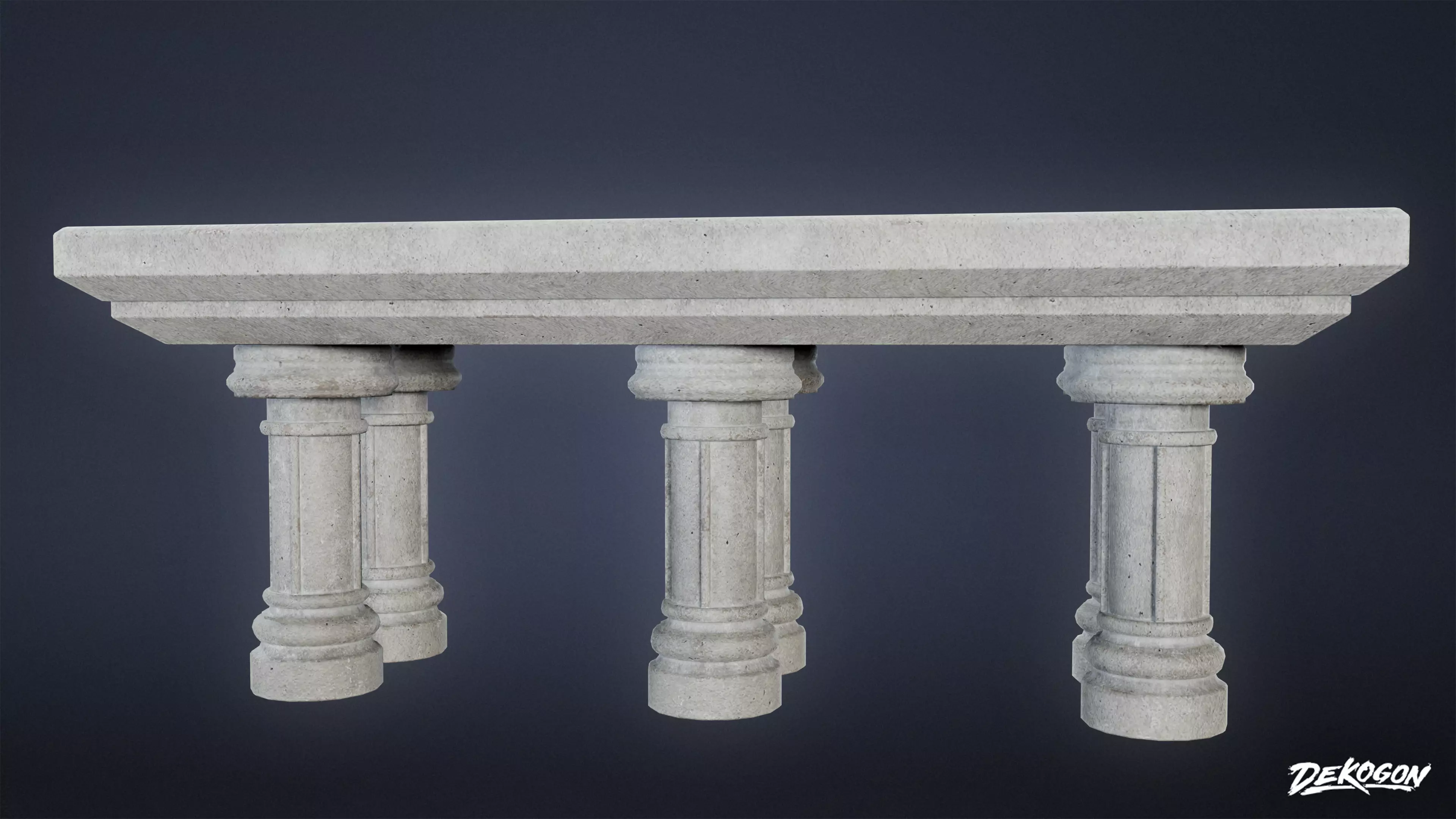 MEDIEVAL - Altar 03 - LOW POLY Low-poly 3D model_0