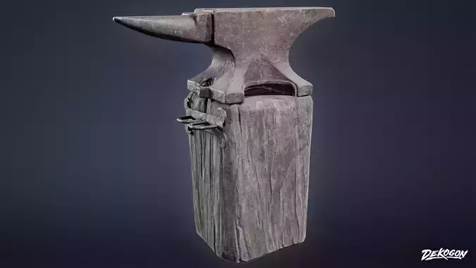 MEDIEVAL - Anvil 02 - LOW POLY Low-poly 3D model