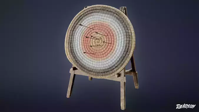 MEDIEVAL - Archery Target 01 - LOW POLY Low-poly 3D model