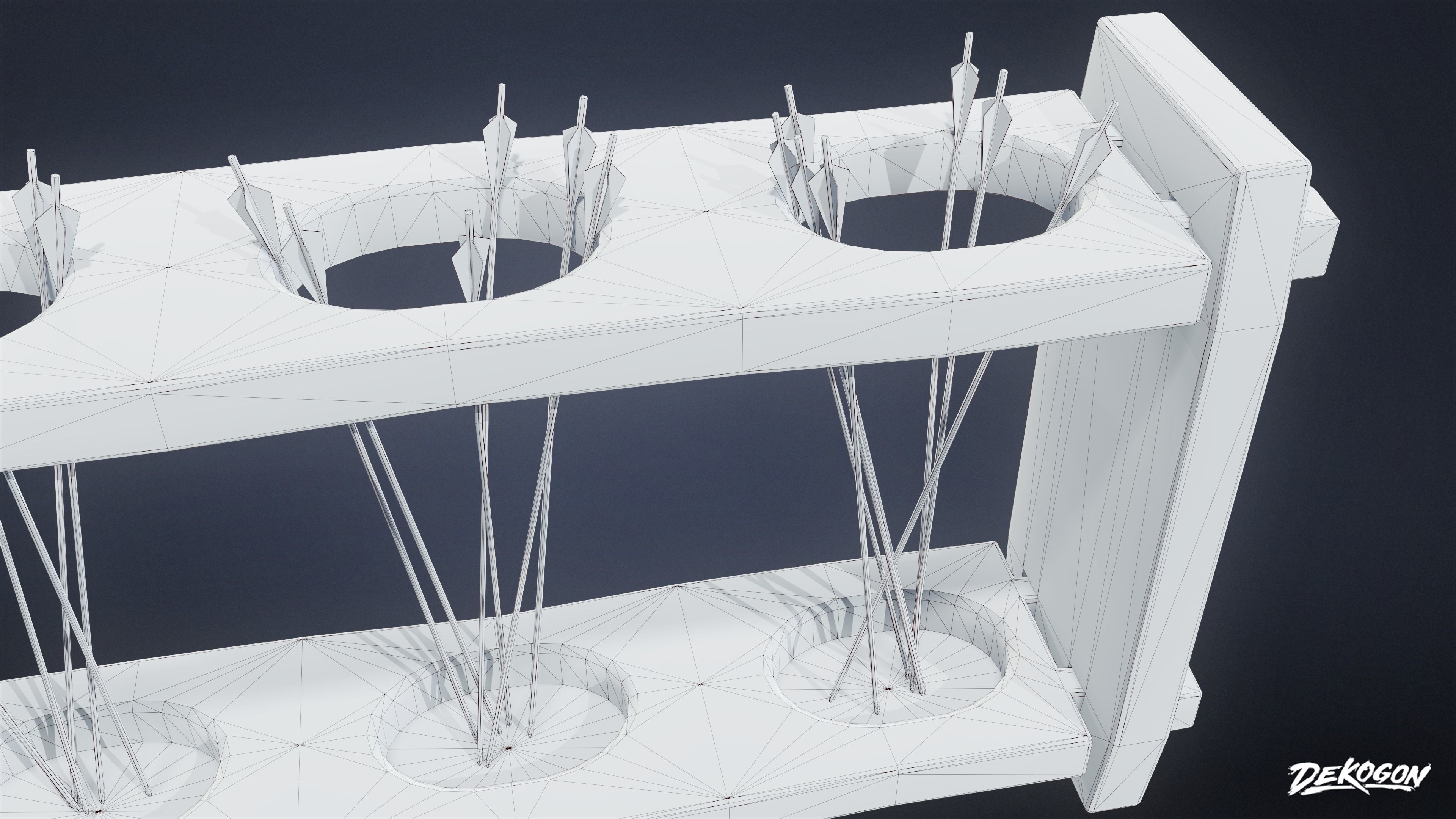 MEDIEVAL - Arrow Holder 01 - LOW POLY Low-poly 3D model_7