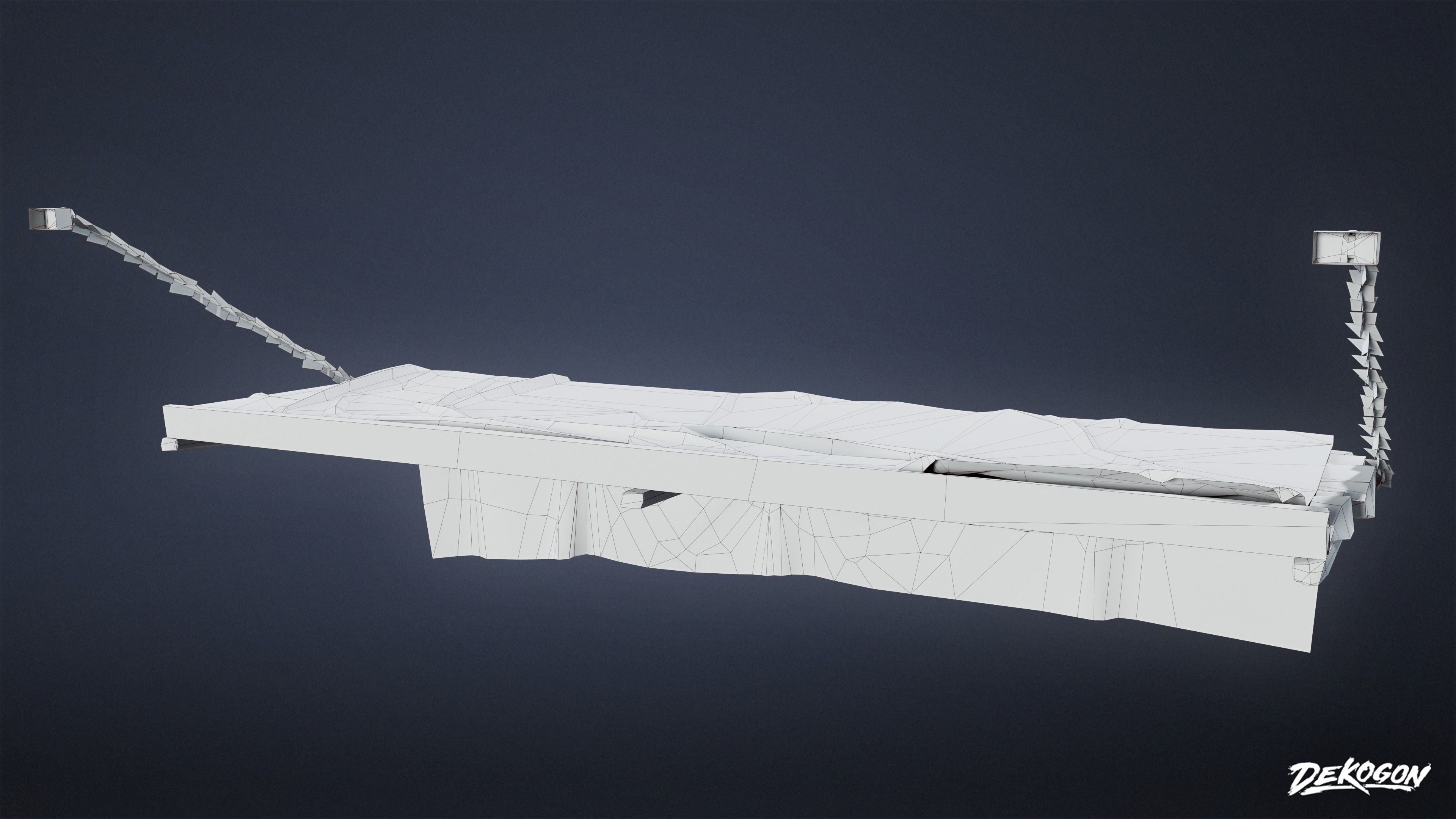 MEDIEVAL - Bed 03 - LOW POLY Low-poly 3D model_4