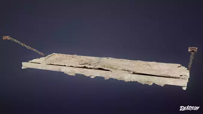 MEDIEVAL - Bed 03 - LOW POLY Low-poly 3D model