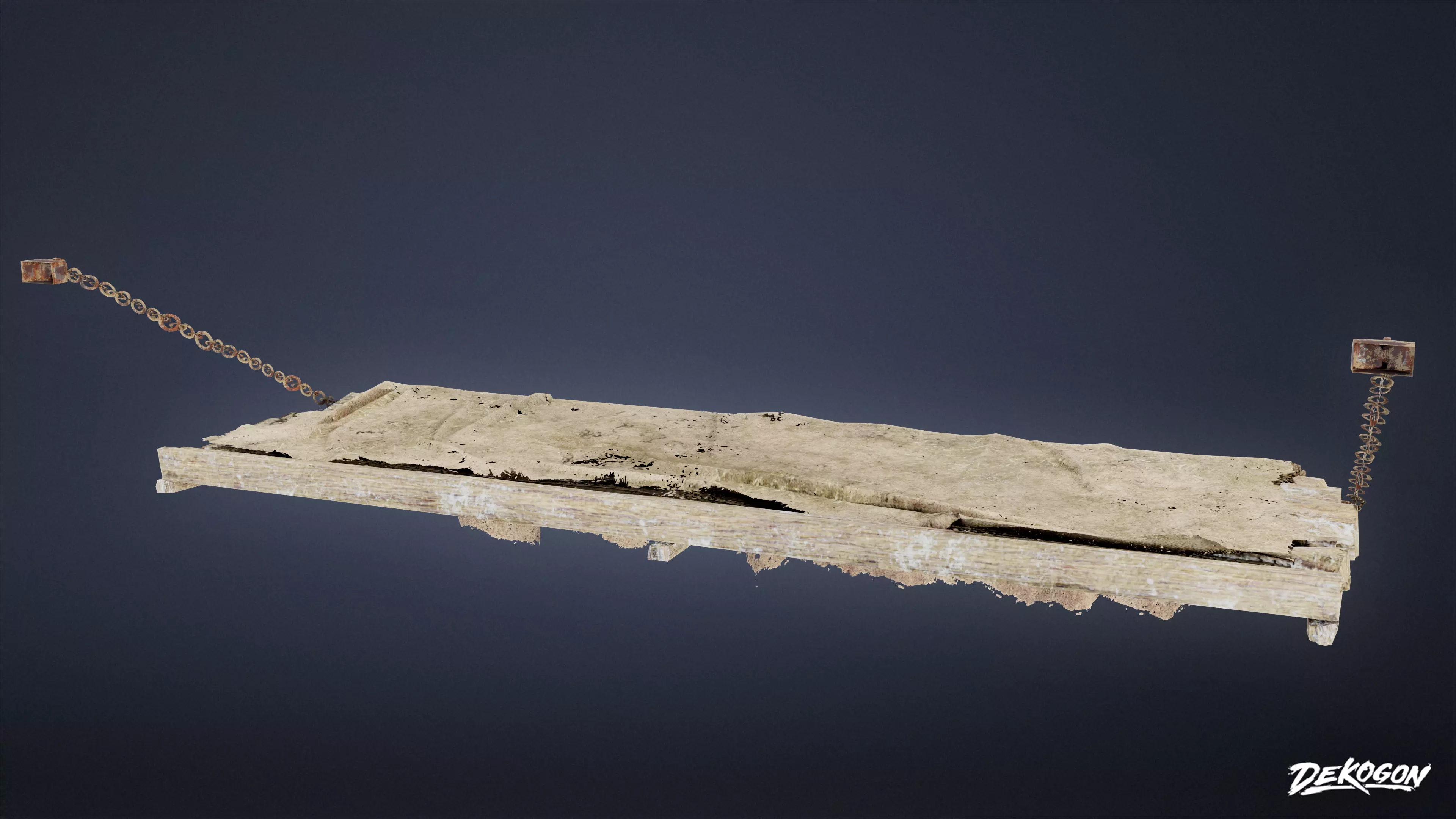 MEDIEVAL - Bed 03 - LOW POLY Low-poly 3D model_0