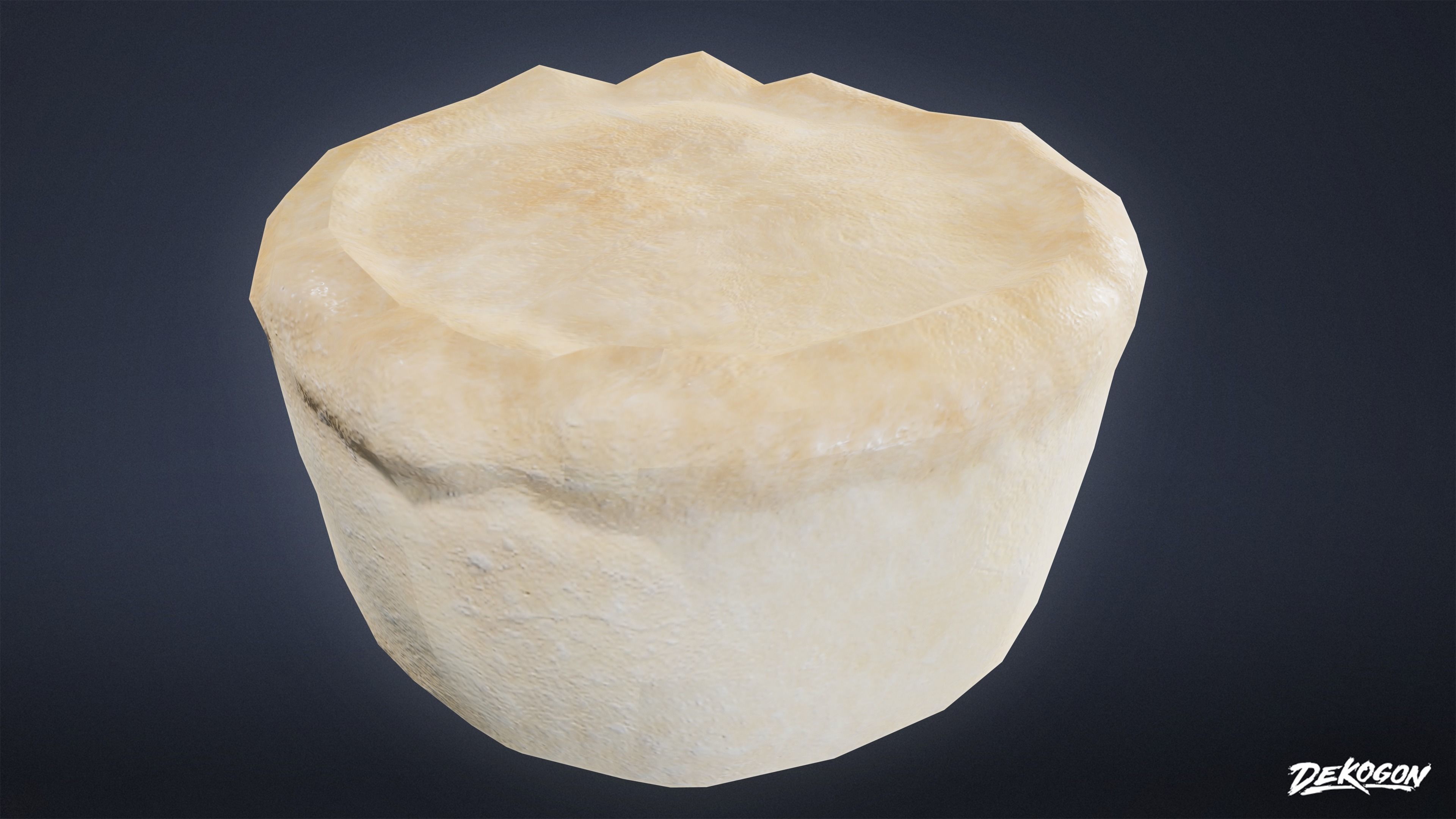 MEDIEVAL - Biscuit Pastry 01 - LOW POLY Low-poly 3D model_3