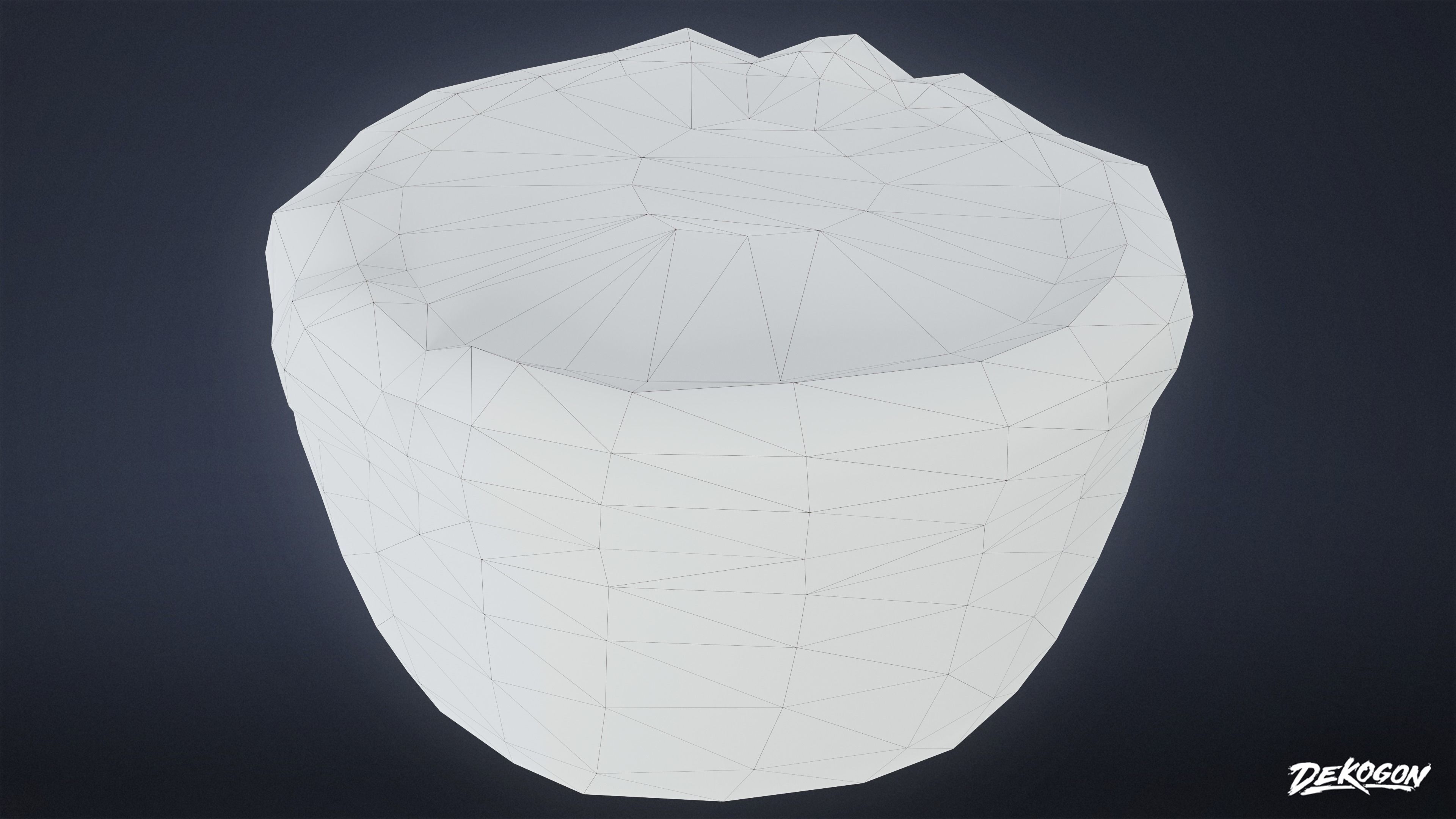 MEDIEVAL - Biscuit Pastry 01 - LOW POLY Low-poly 3D model_9