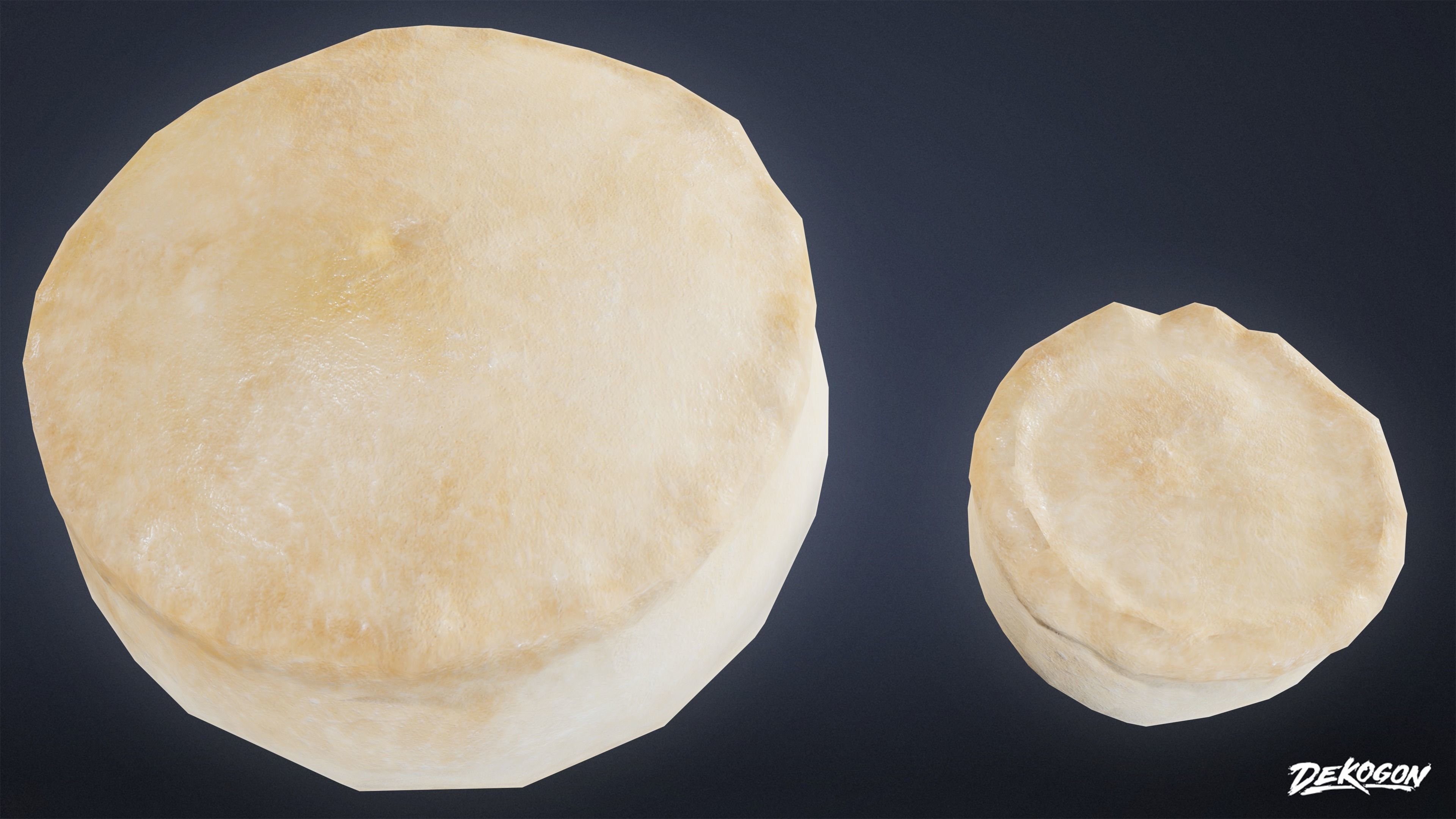 MEDIEVAL - Biscuit Pastry 01 - LOW POLY Low-poly 3D model_1