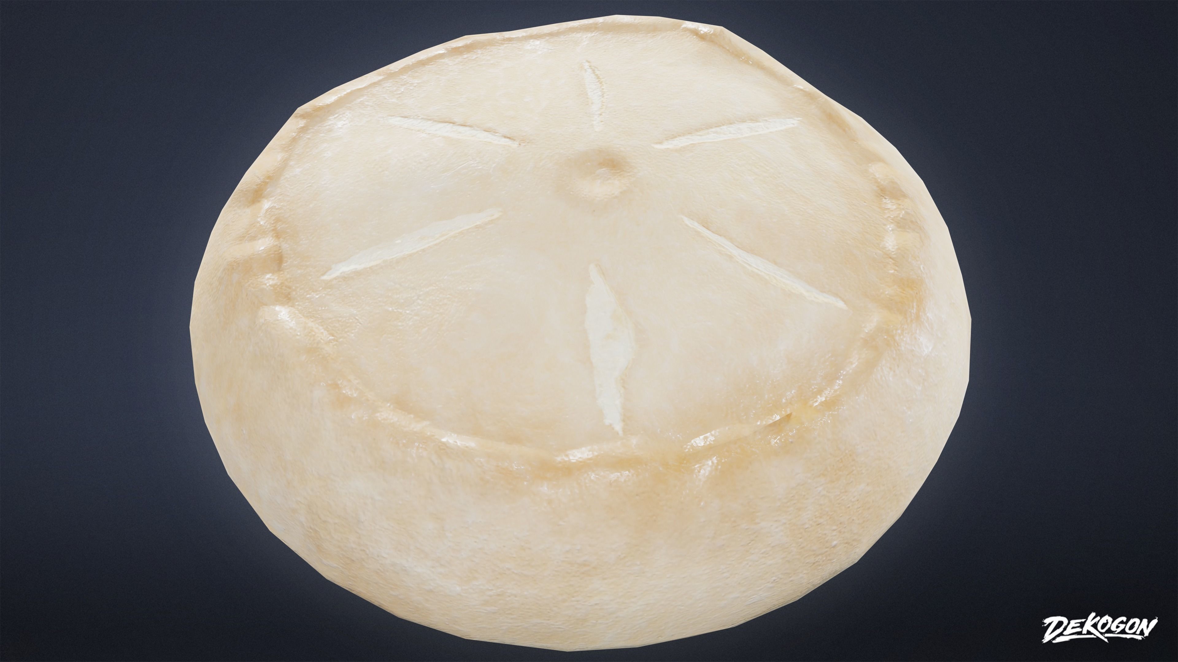 MEDIEVAL - Biscuit Pastry 01 - LOW POLY Low-poly 3D model_13