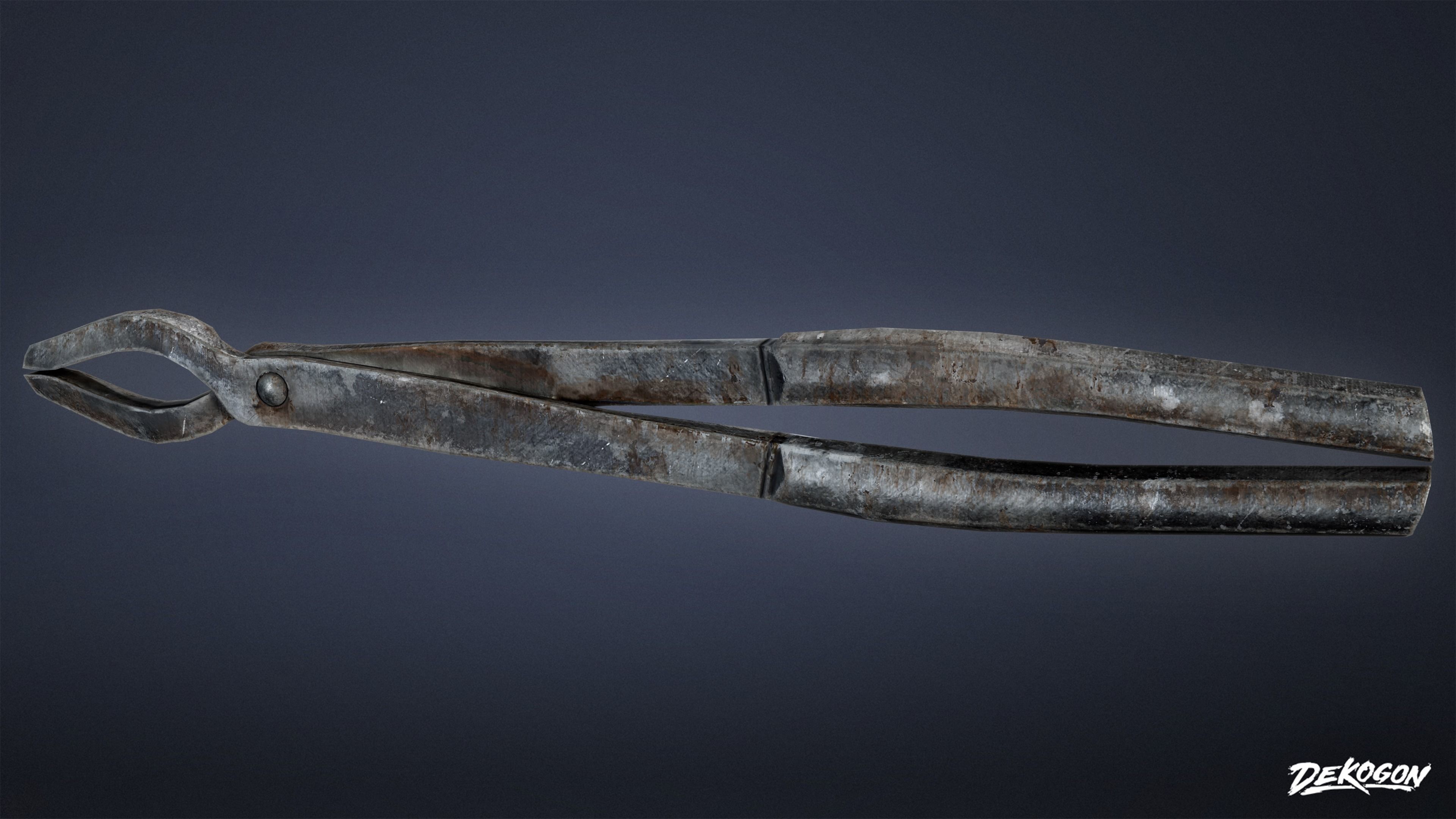 MEDIEVAL - Blacksmith Tools 01 - LOW POLY Low-poly 3D model_28