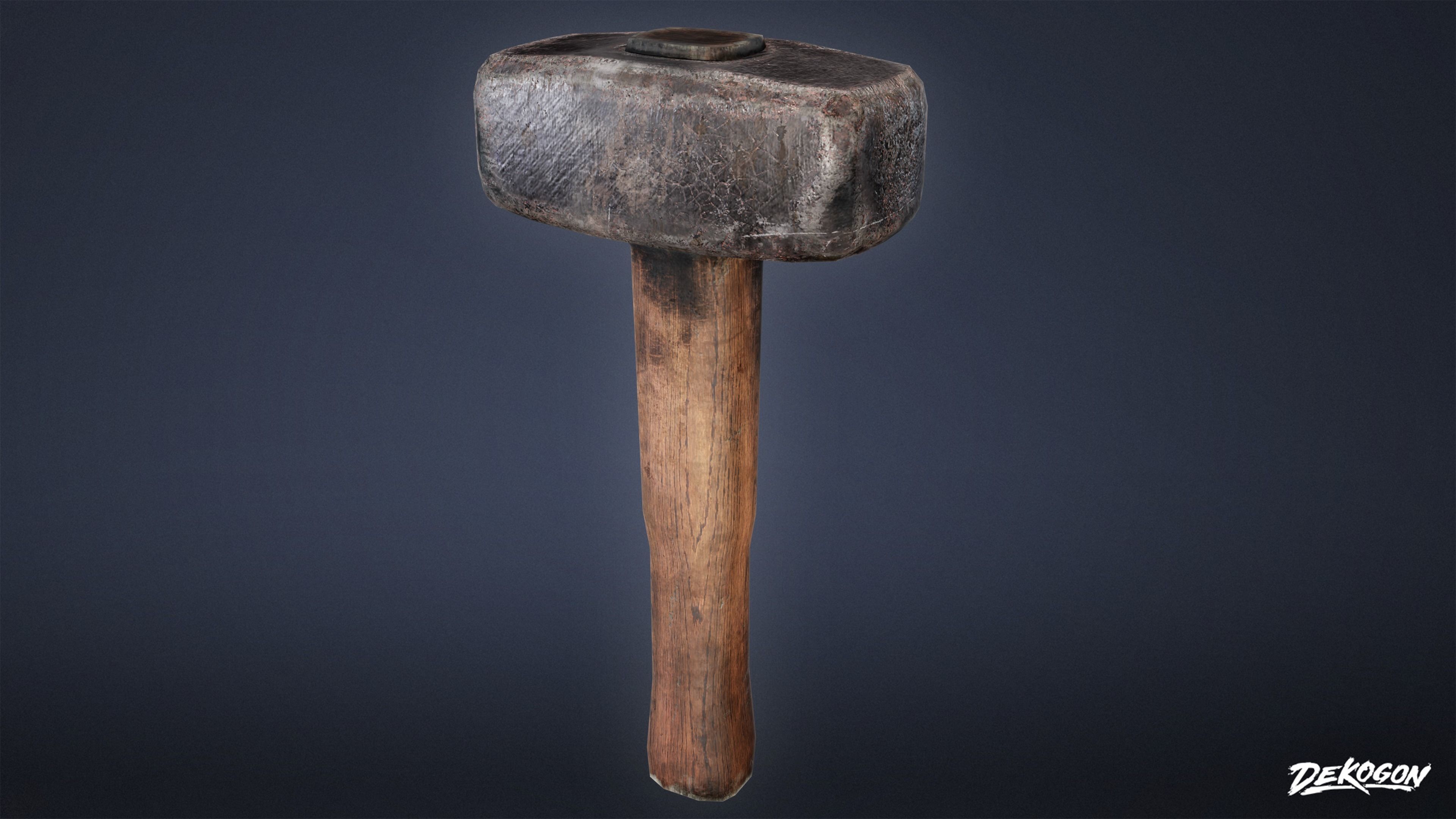 MEDIEVAL - Blacksmith Tools 01 - LOW POLY Low-poly 3D model_1