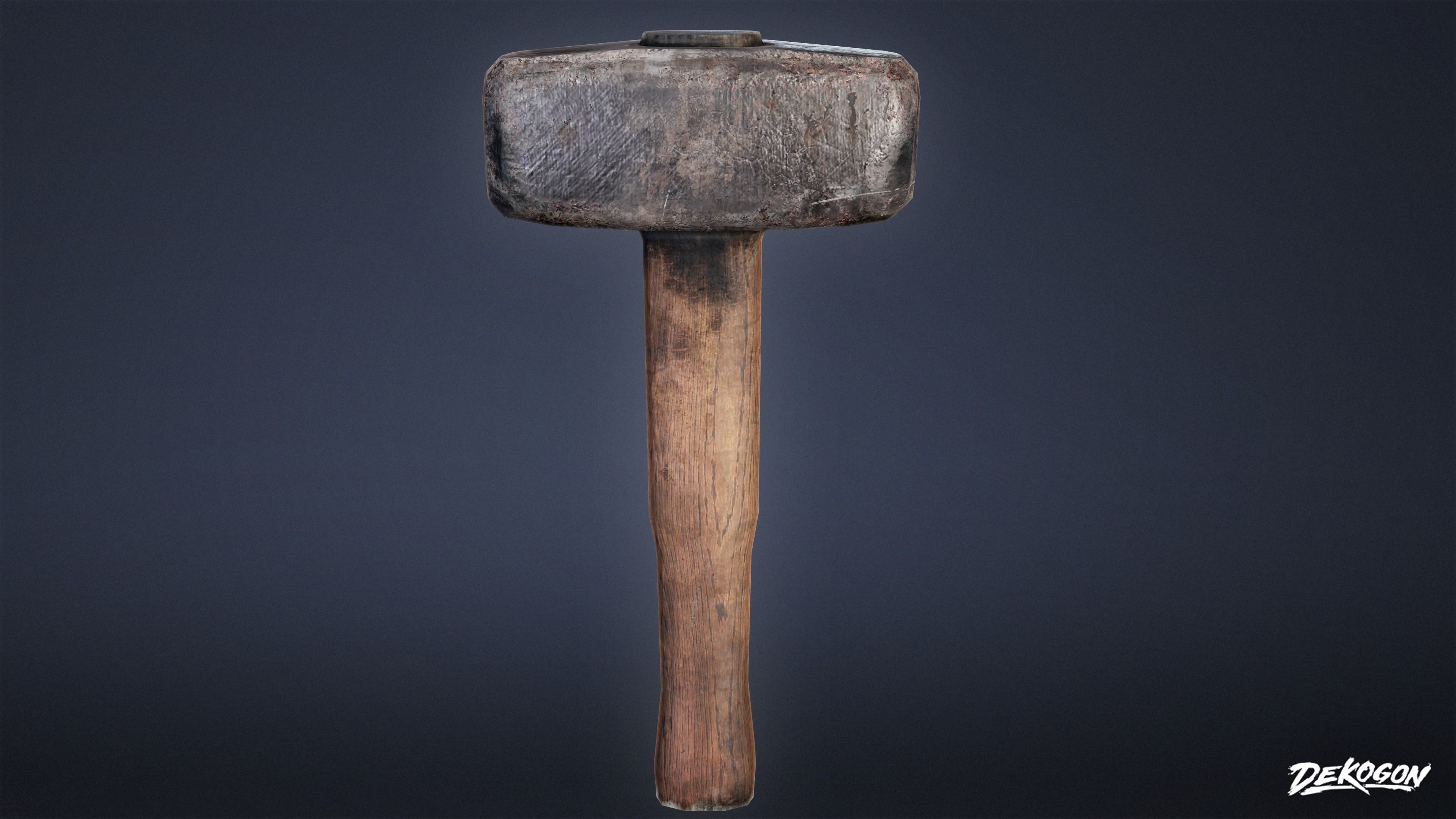 MEDIEVAL - Blacksmith Tools 01 - LOW POLY Low-poly 3D model_2