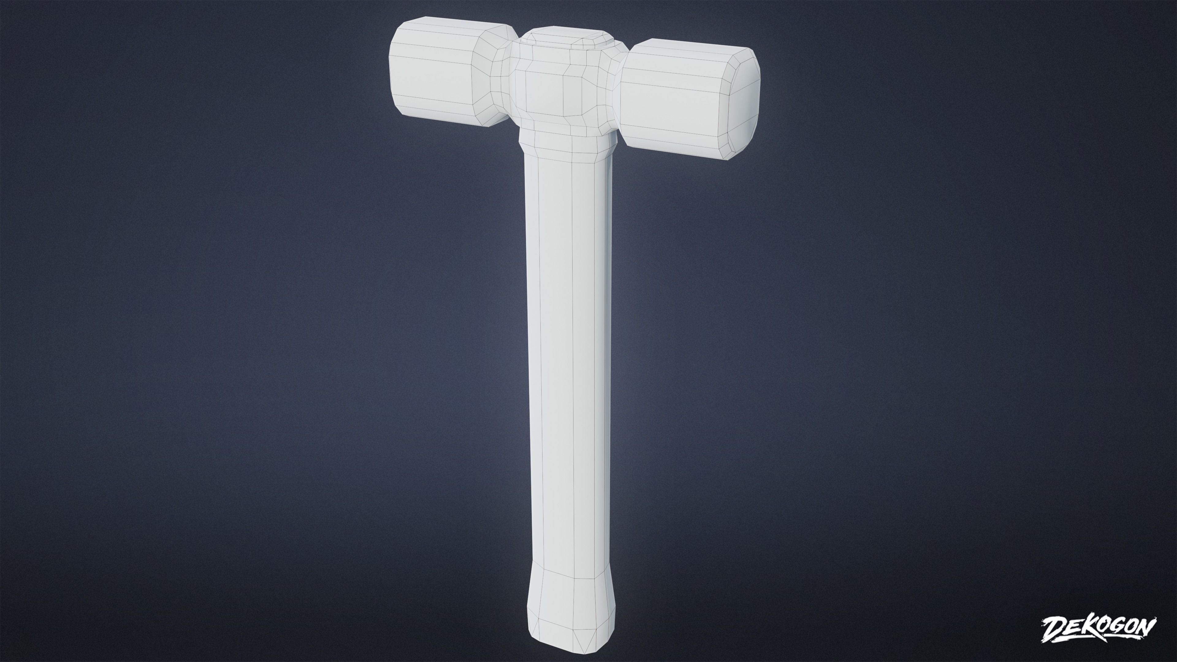 MEDIEVAL - Blacksmith Tools 01 - LOW POLY Low-poly 3D model_9