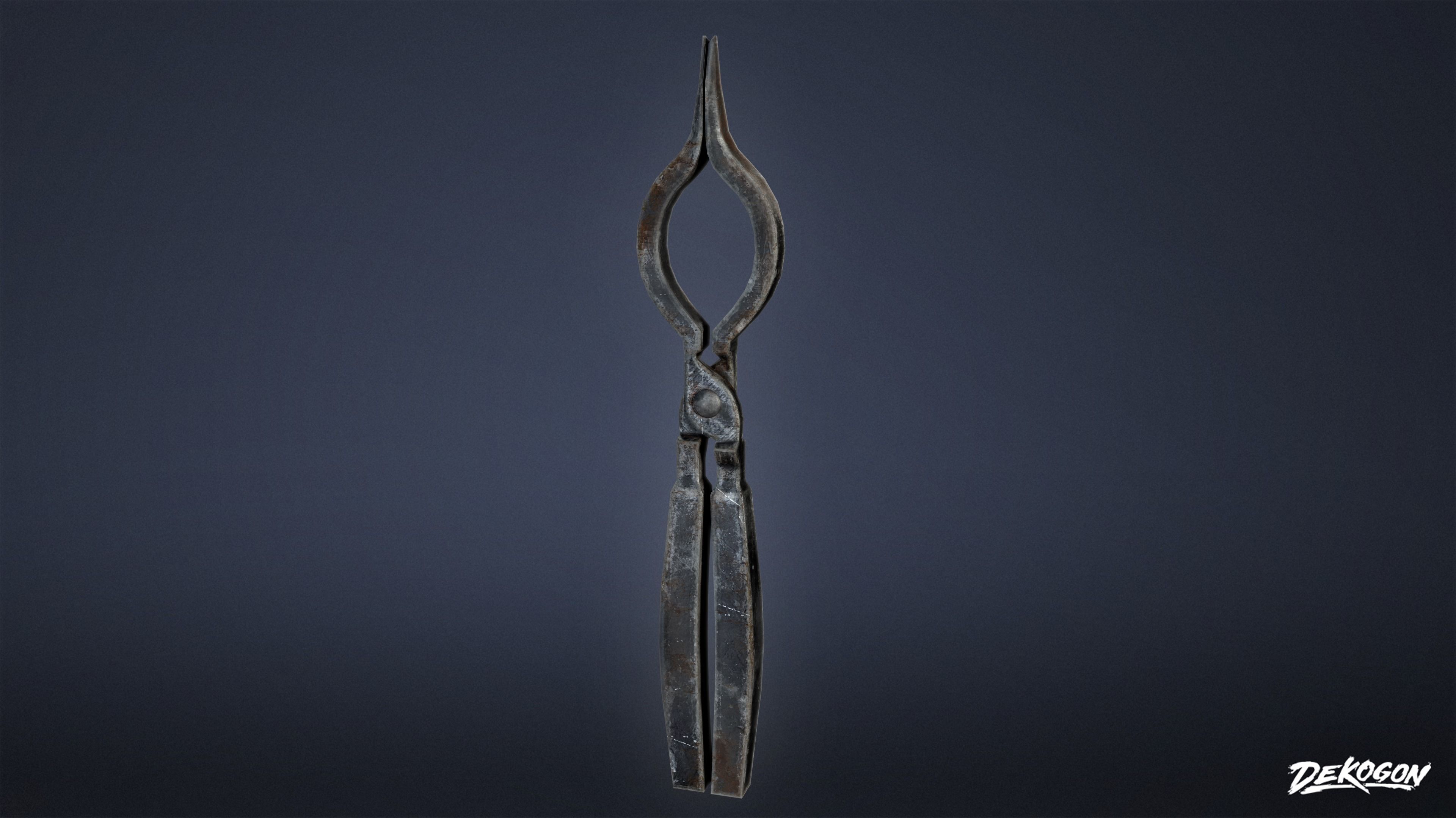 MEDIEVAL - Blacksmith Tools 01 - LOW POLY Low-poly 3D model_29