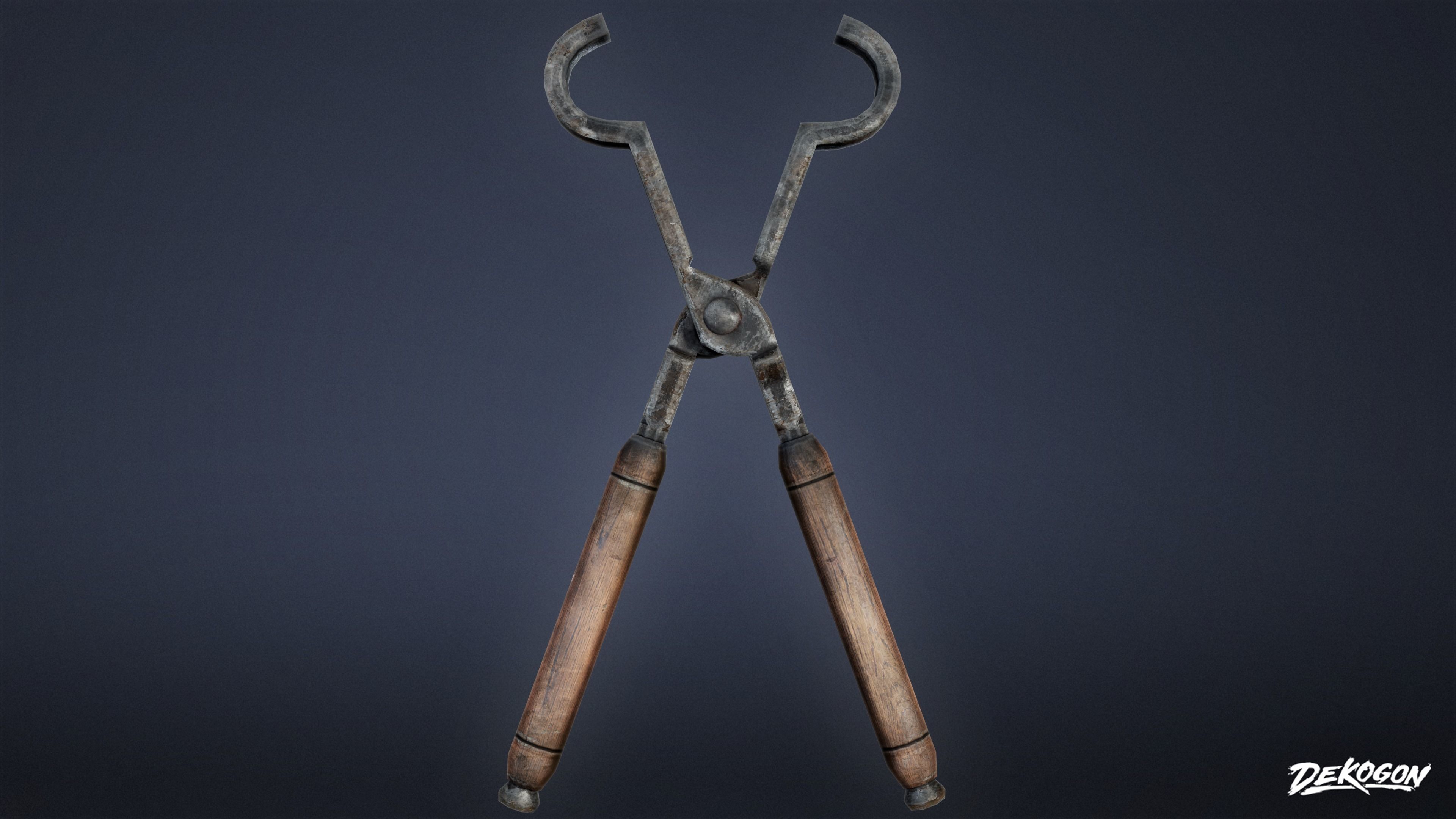 MEDIEVAL - Blacksmith Tools 01 - LOW POLY Low-poly 3D model_16