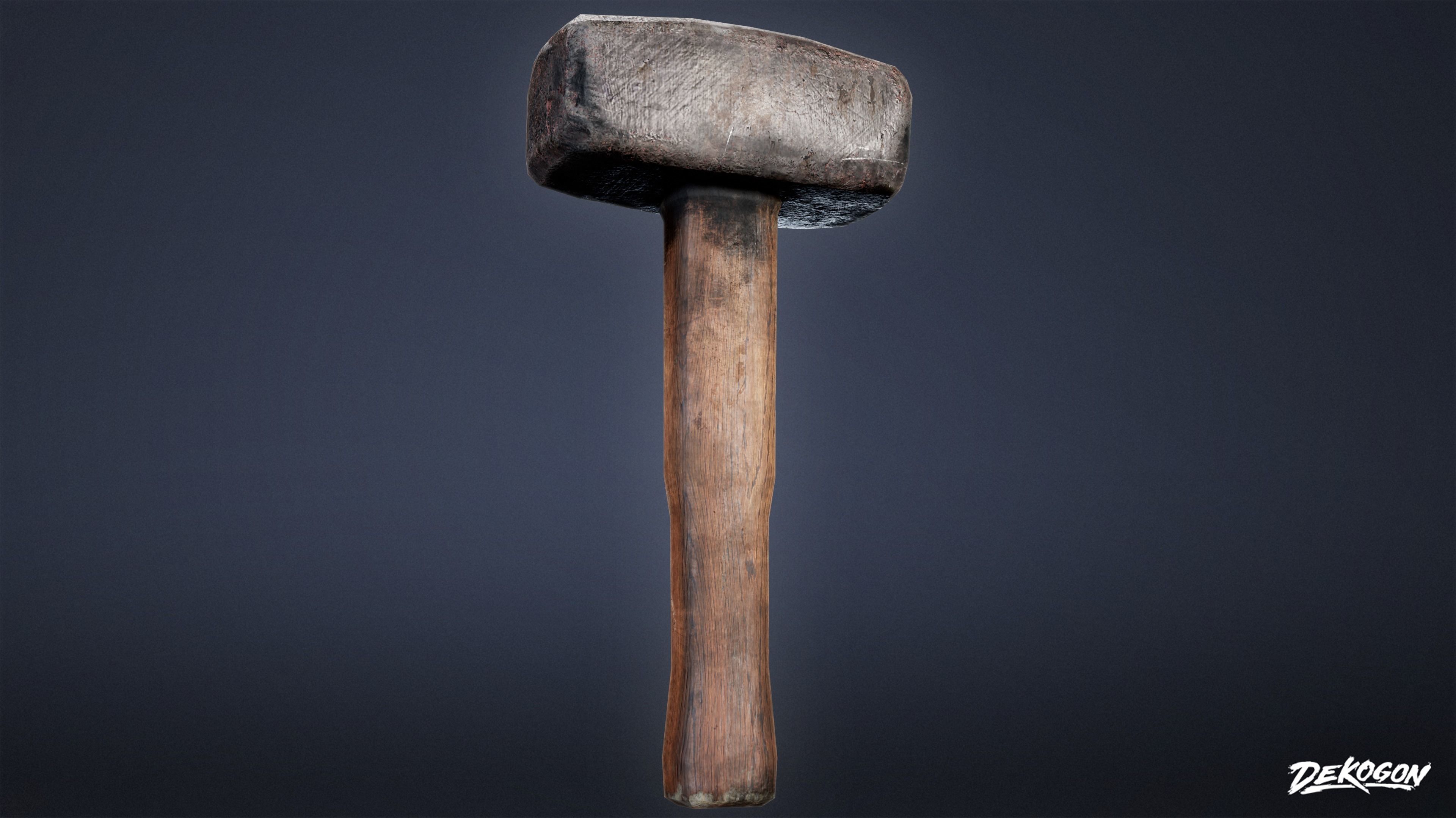 MEDIEVAL - Blacksmith Tools 01 - LOW POLY Low-poly 3D model_3