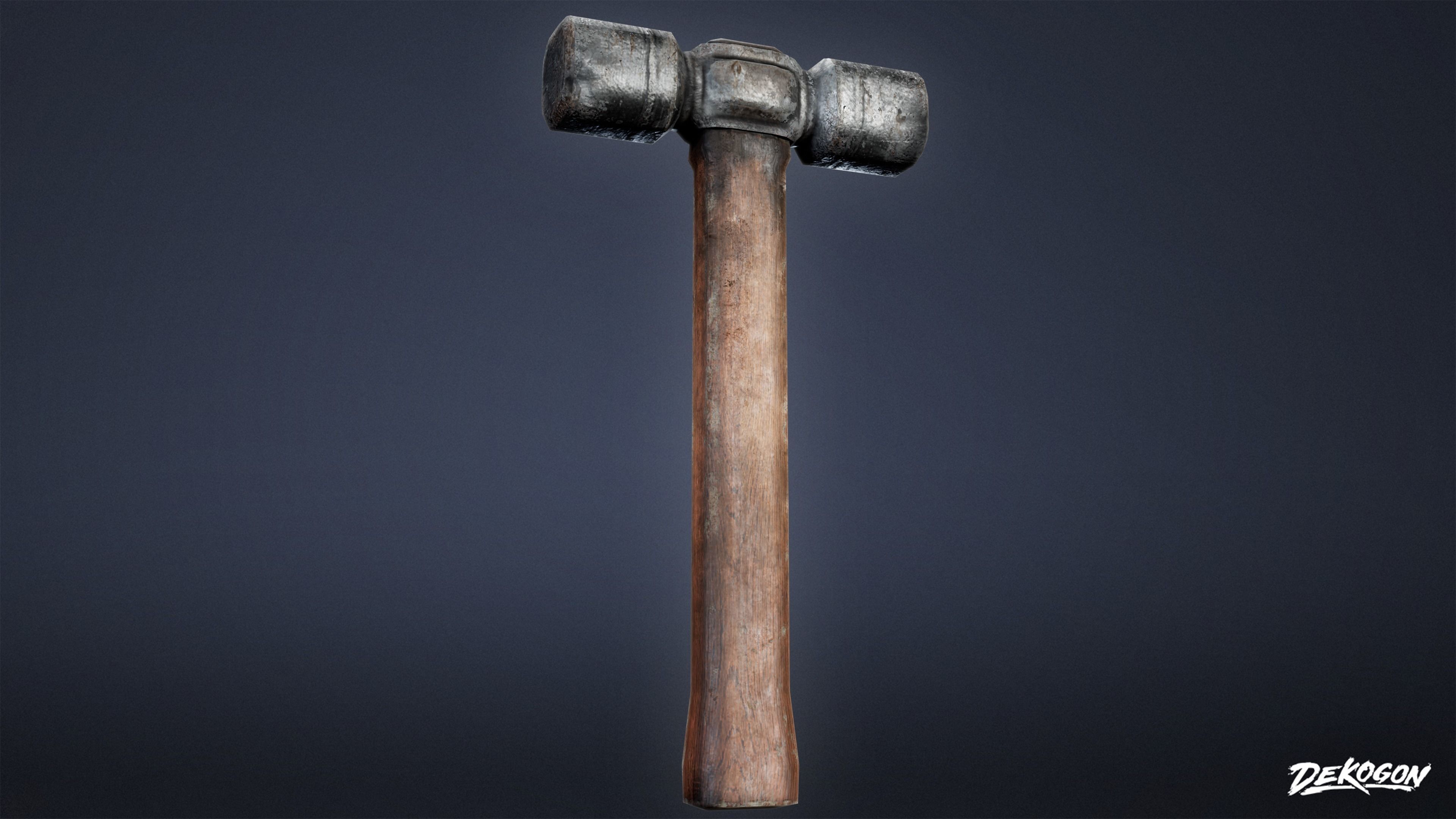 MEDIEVAL - Blacksmith Tools 01 - LOW POLY Low-poly 3D model_4