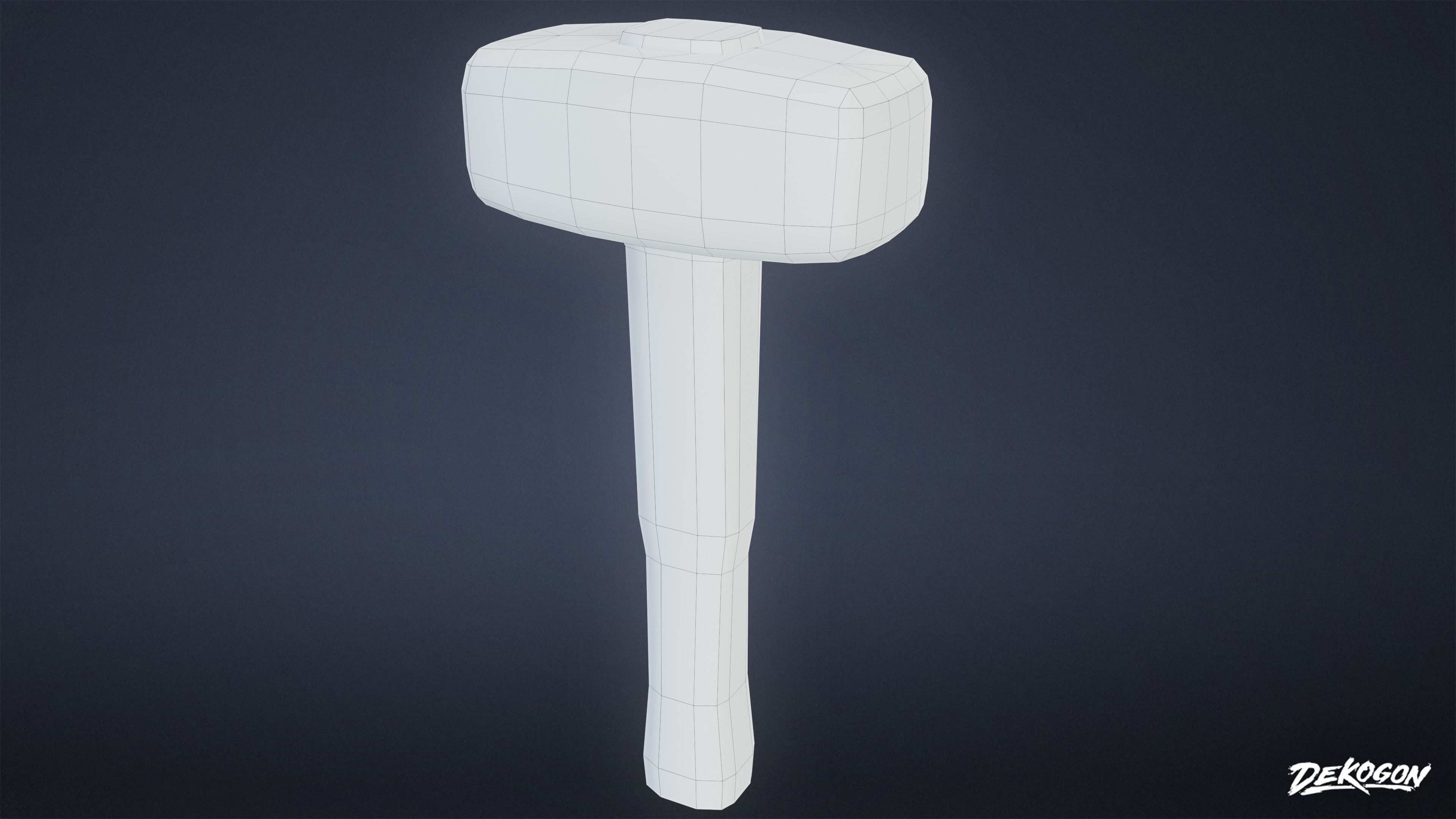 MEDIEVAL - Blacksmith Tools 01 - LOW POLY Low-poly 3D model_8