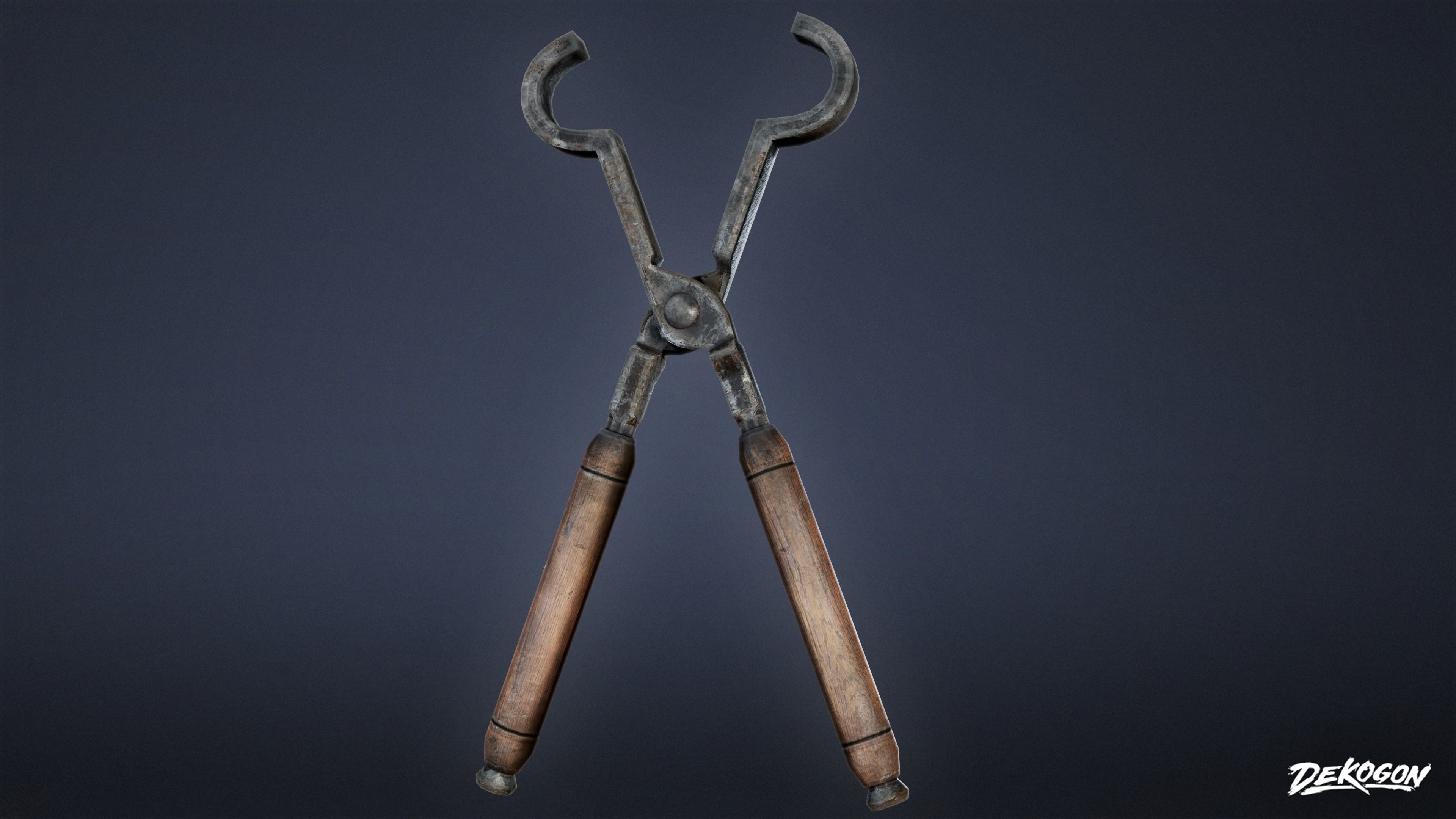 MEDIEVAL - Blacksmith Tools 01 - LOW POLY Low-poly 3D model_15