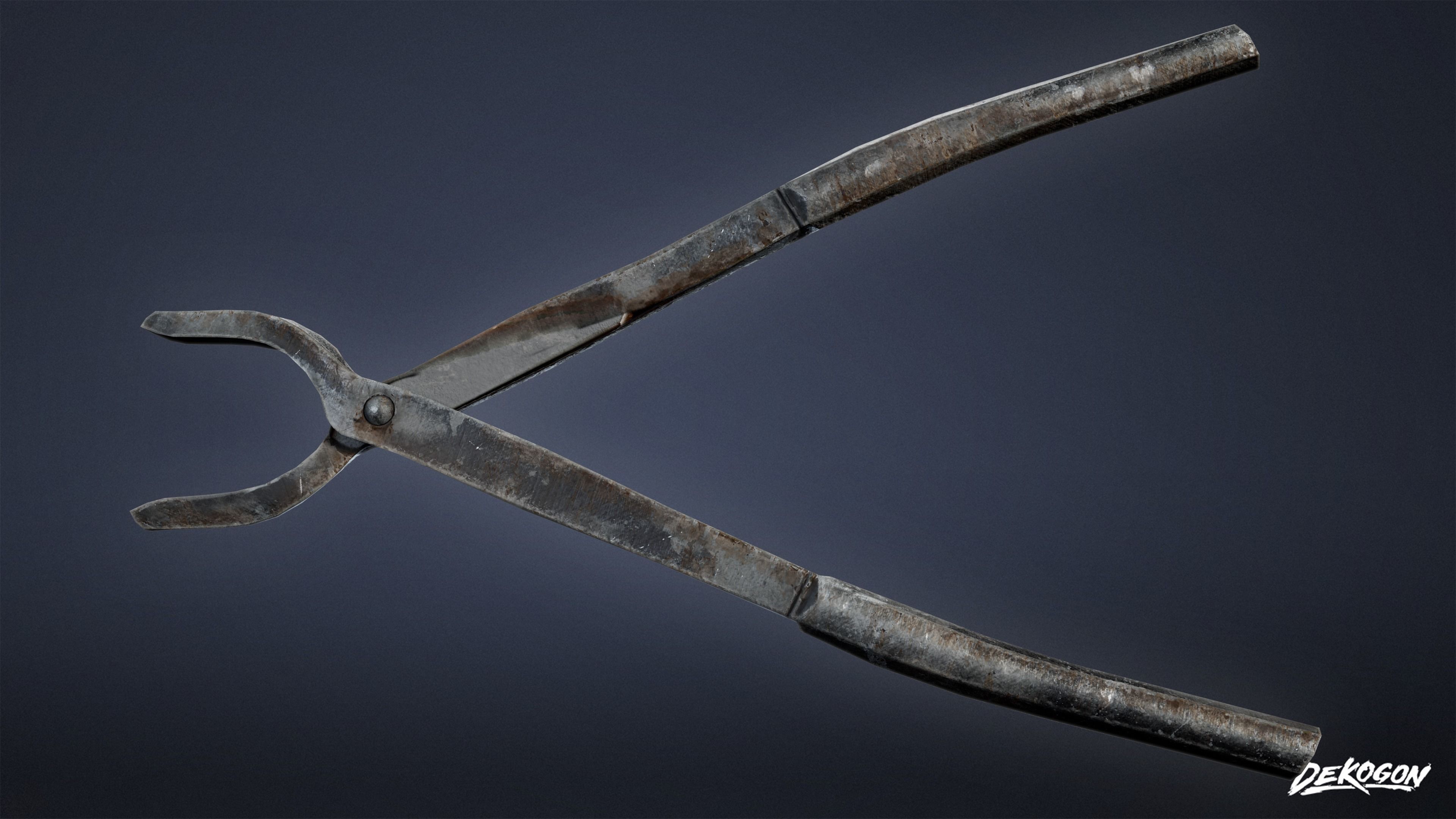 MEDIEVAL - Blacksmith Tools 01 - LOW POLY Low-poly 3D model_30