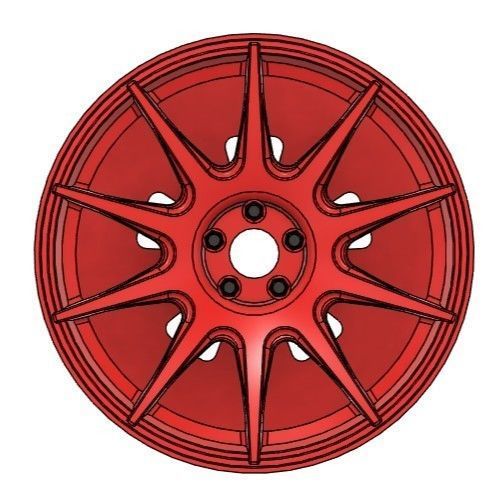 WORK MCO RACING TYPE CS RIMS FOR DIECAST 64 SCALE 3D print model_2