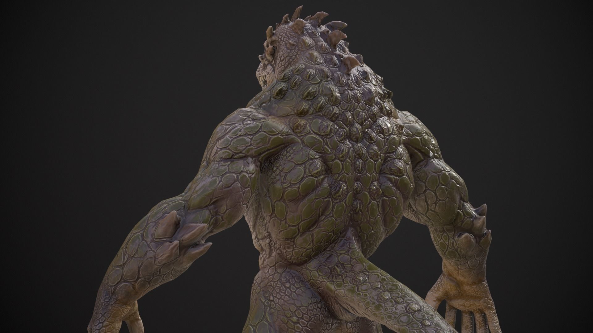Lizard Boss Low-poly 3D model_12