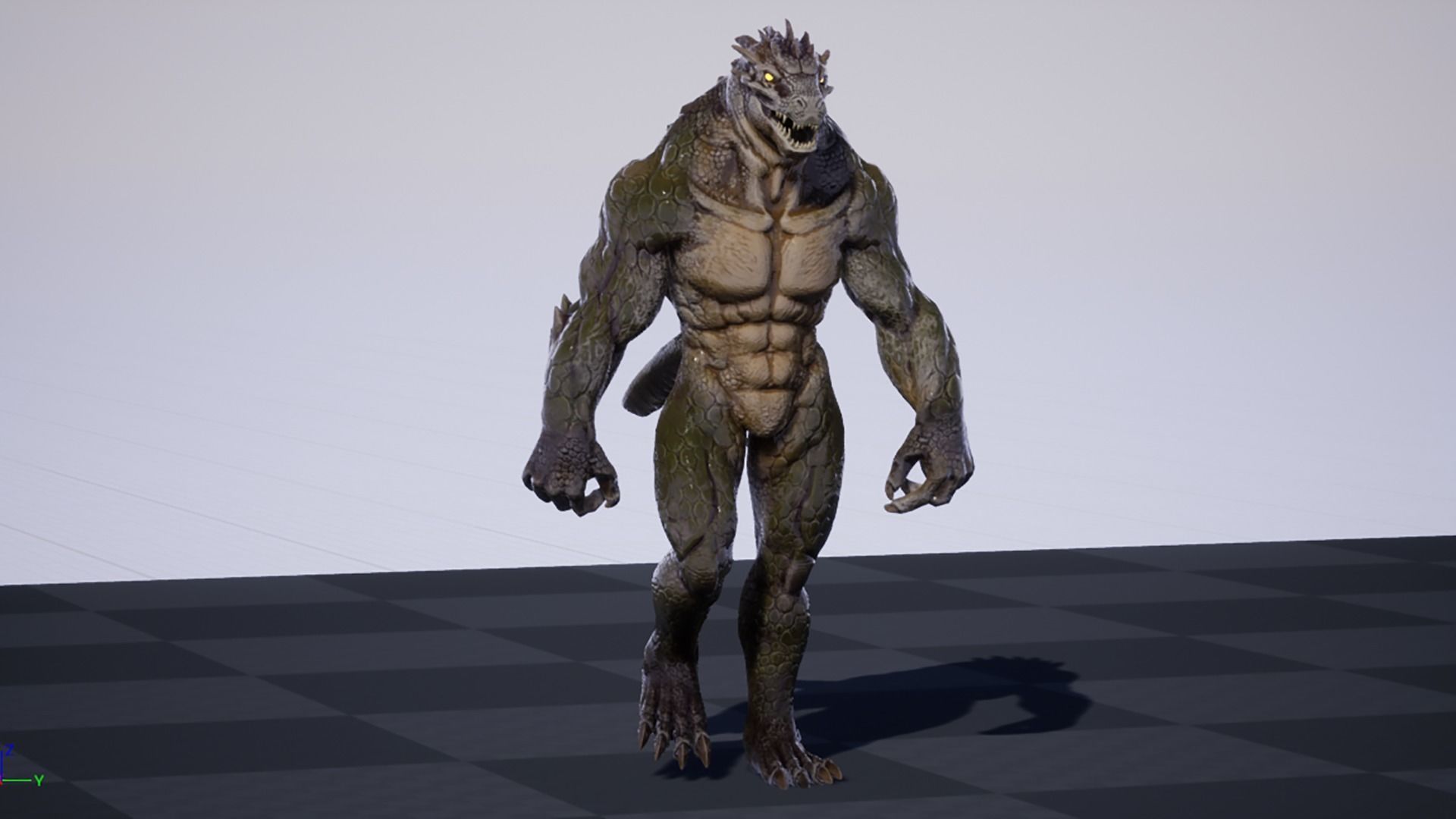 Lizard Boss Low-poly 3D model_30