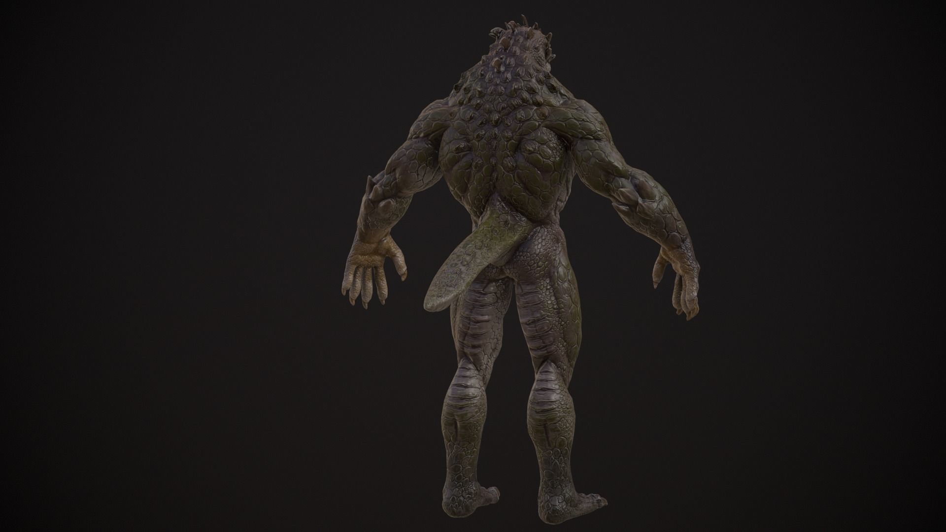 Lizard Boss Low-poly 3D model_6