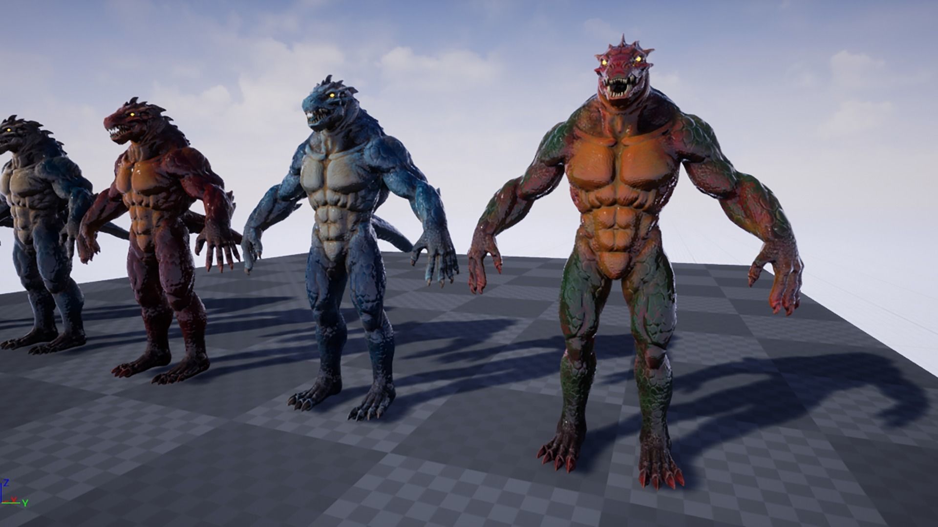 Lizard Boss Low-poly 3D model_28