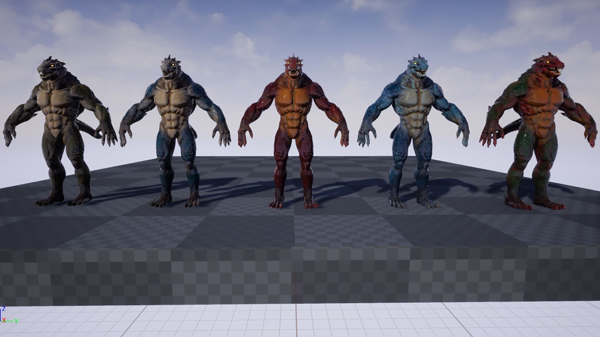 Lizard Boss Low-poly 3D model_26