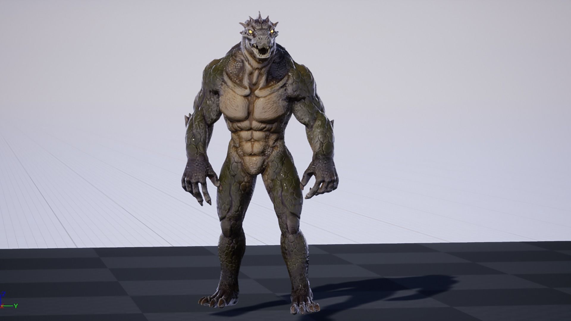 Lizard Boss Low-poly 3D model_29