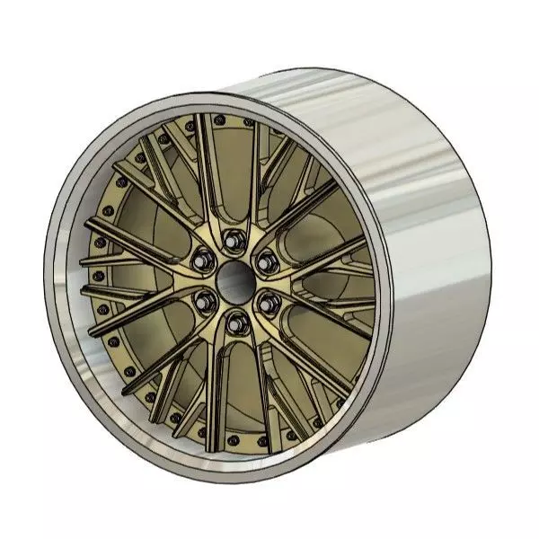 Work Ls Rim WORK LS VAJRA RIMS FOR DIECAST 64 SCALE 3D model 3D printable | CGTrader