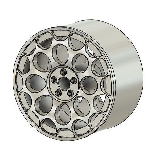 WORK WIL 02D RIMS FOR DIECAST 64 SCALE 3D print model