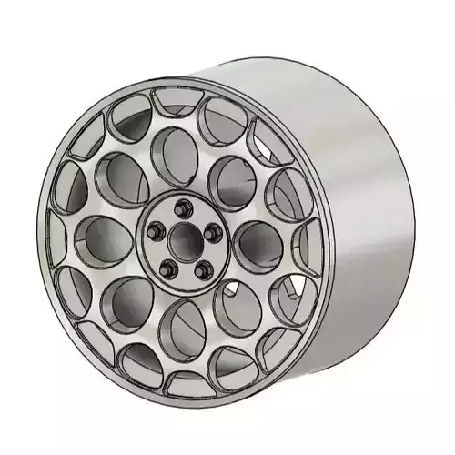 WORK WIL 02D RIMS FOR DIECAST 64 SCALE 3D print model